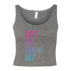 Skys Out Thighs Out Women's Cropped Tank