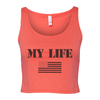 American Made Women's Cropped Tank - My Life Fitness