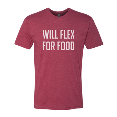Will Flex For Food Unisex Crew Tee - My Life Fitness