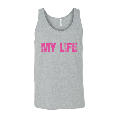 My Life Pink Brick Logo Unisex Tank - My Life Fitness
