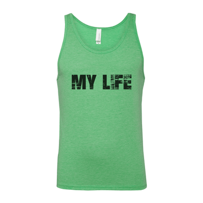 My Life Black Brick Logo Unisex Tank - My Life Fitness