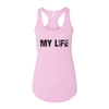 My Life Black Brick Logo Women's Tank - My Life Fitness