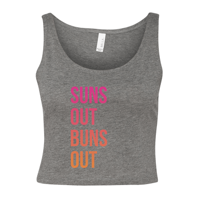 Suns Out Buns Out Women's Cropped Tank