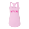 My Life Pink Brick Logo Women's Tank - My Life Fitness