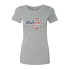 My Life American Flag Logo Women's Crew Tee - My Life Fitness
