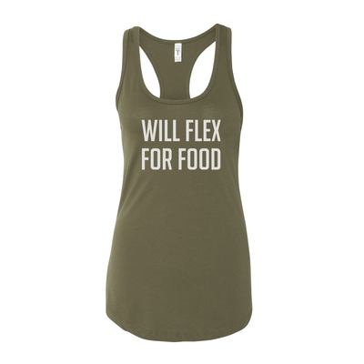 Will Flex For Food Women's Tank - My Life Fitness