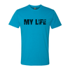 My Life Black Brick Logo Unisex Crew Tee - My Life Fitness